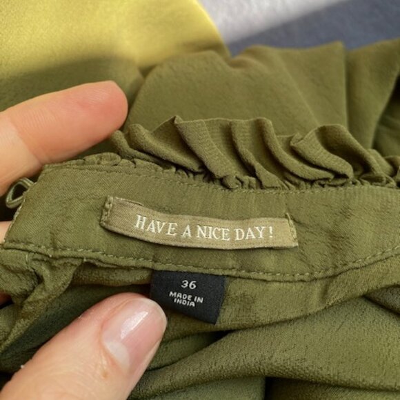 Scotch & Soda Green Ruffle Tiered Dress - Picture 7 of 11